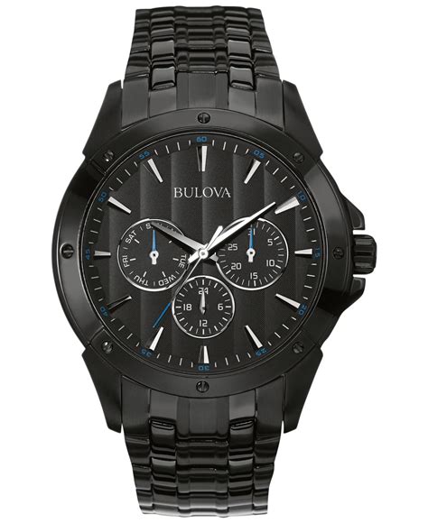 bulova black men's watch.